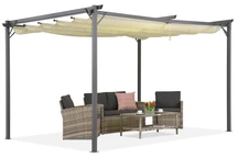 Pérgola de terraza La Palma 4x4 beige Garden Point