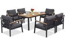 Zakintos Premium 6 antracita Garden Point muebles de jardín de aluminio