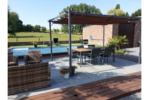 Pérgola de terraza Brown La Palma 3x4m Garden Point