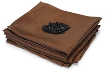 Cortinas marrones para cenador de jardín Milos 3x6m Garden Point