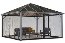 Garden Point gazebo Milos 4x4m con mosquitera