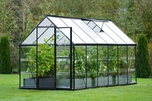 Invernadero de policarbonato para jardín Bergenia 1,8 x 3,6 m CoverTech