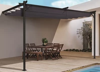 Marquesina de terraza antracita Santana 3x4 Garden Point