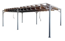 Pérgola terraza antracita Paros 3x6m Garden Point