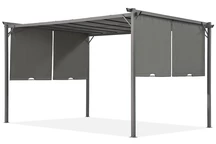 Pérgola terraza antracita Sevilla 3x4m Garden Point