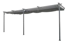 Toldo de terraza antracita Santana 3x6m Garden Point