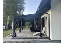 Toldo de aluminio 3 x 6 m Tarragona Premium Garden Point antracita