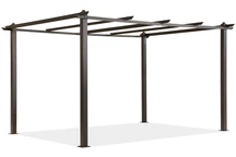 Barbados 3 x 4 m madera como Garden Point pérgola patio de metal marco