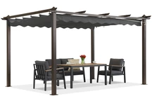 Barbados pérgola terraza 3x4 m Garden Point madera-antracita
