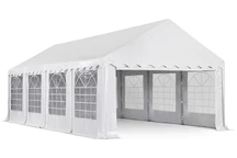 Carpa blanca 4x8m Hannover para fiestas en el jardín Garden Point