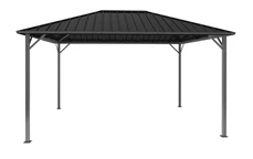 Cenador de jardín Itaka 3x4 con mosquitera antracita Garden Point