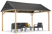 Cenador de jardín metálico Teramo 4x3 Garden Point