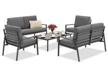 Conjunto de muebles de jardín Garden Point Vigo Coffee 6 antracita