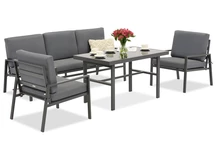 Conjunto de muebles de jardín Vigo Apetito 5 antracita Garden Point