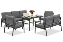 Conjunto de muebles de jardín Vigo Apetito 7 antracita Garden Point