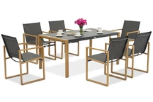 Conjunto de muebles de jardín para 6 personas Lugo Garden Point antracita