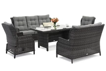 Garden Point Málaga Apetito 7 antracita technorattan conjunto de jardín