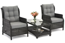 Garden Point antracita Málaga Conjunto de muebles de terraza