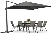 Garden Point antracita Siena 3x3m sombrilla de jardín