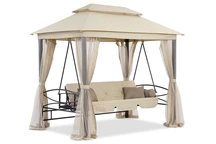 Bonito columpio de jardín de metal Premium Garden Point beige