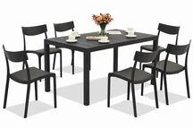 Juego de muebles de jardín King/Provence antracita para 6 personas Bica