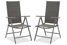 Juego de sillas de aluminio Verona Garden Point - 2 piezas gris