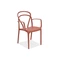 King/Vague conjunto de muebles de jardín blanco y rojo para 4 personas Bica