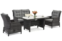 Malaga Apetito 4 antracita Garden Point technorattan muebles