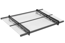 Marquesina de puerta Dortmund 120 x 80 cm CoverTech antracita