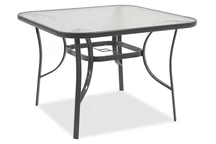 Mesa cuadrada Modena gris claro Garden Point