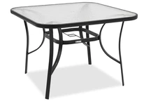 Mesa cuadrada Modena negra Garden Point