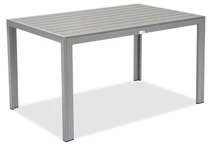 Mesa de jardín Verona Garden Point aluminio polywood gris claro