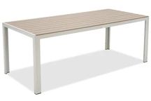 Mesa de jardín grande de aluminio y polywood 200 cm Verona Garden Point beige