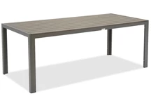 Mesa de jardín grande de aluminio y polywood 200 cm Verona Garden Point gris