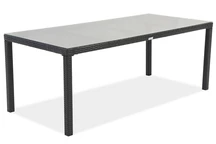 Mesa grande Technorattan Milan 200 cm Garden Point negro