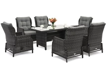 Muebles de jardín Malaga Premium antracita Garden Point technorattan