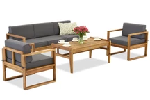 Muebles de jardín de madera de acacia Maskat Coffee 5 Garden Point