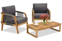 Muebles de jardín de madera de acacia Mumbai Terrace Garden Point