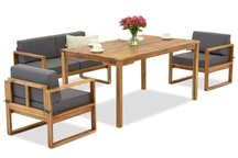 Muebles de jardín de madera de acacia de Maskat Apetito 4 Garden Point