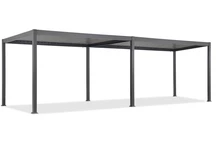 Pérgola de terraza independiente Lagos Premium 3x6 Garden Point antracita