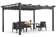 Barbados pérgola terraza 3x3 m Garden Point antracita