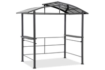 Ponta 2.4 x 1.5m barbacoa metálica gazebo Garden Point