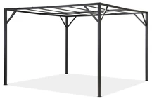 Santorini 3 x 4 m pérgola de metal antracita para terraza Garden Point