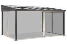 Toldo de aluminio 3 x 5 m Tarragona con mosquitera Garden Point beige