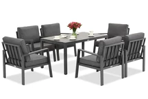 Zakintos Premium 6 antracita Garden Point muebles de jardín de aluminio