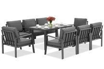 Zakintos Premium 8 antracita Garden Point muebles de jardín de aluminio