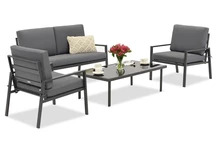 Conjunto de muebles de jardín Garden Point Vigo Coffee 4 antracita