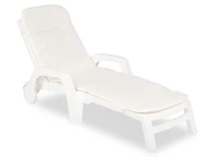 Tumbona Technorattan con cojín Bahama blanco Bica