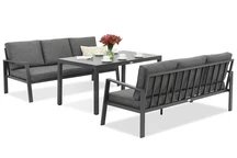 Zakintos Apetito 6 conjunto de aluminio con sofás antracita Garden Point