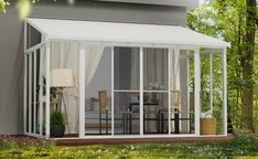 Jardines de invierno Veranda Sanremo Palram - Canopia 3 x 4,25 m blanco